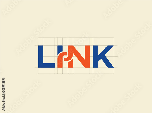 Link Logo Design Connection Concept.