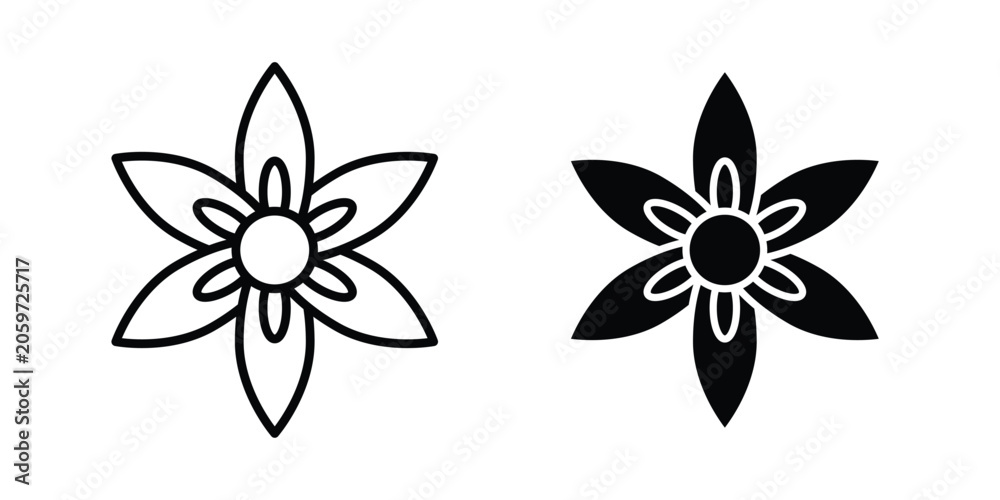 Fototapeta premium Jasmine icon