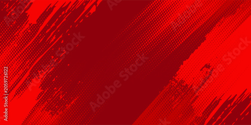 Abstract red background with halftone dots. Modern and Creative Trend Design in vector illustration