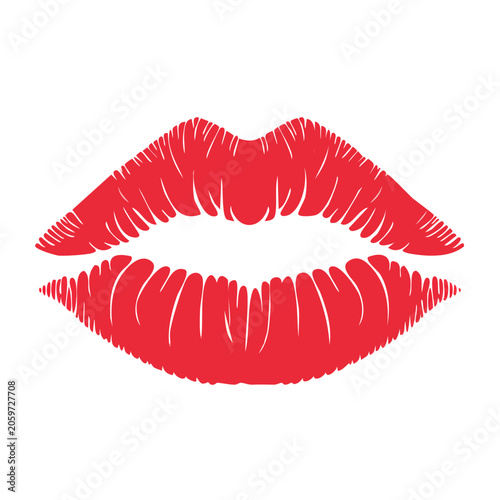Red heart vector icon flat design
