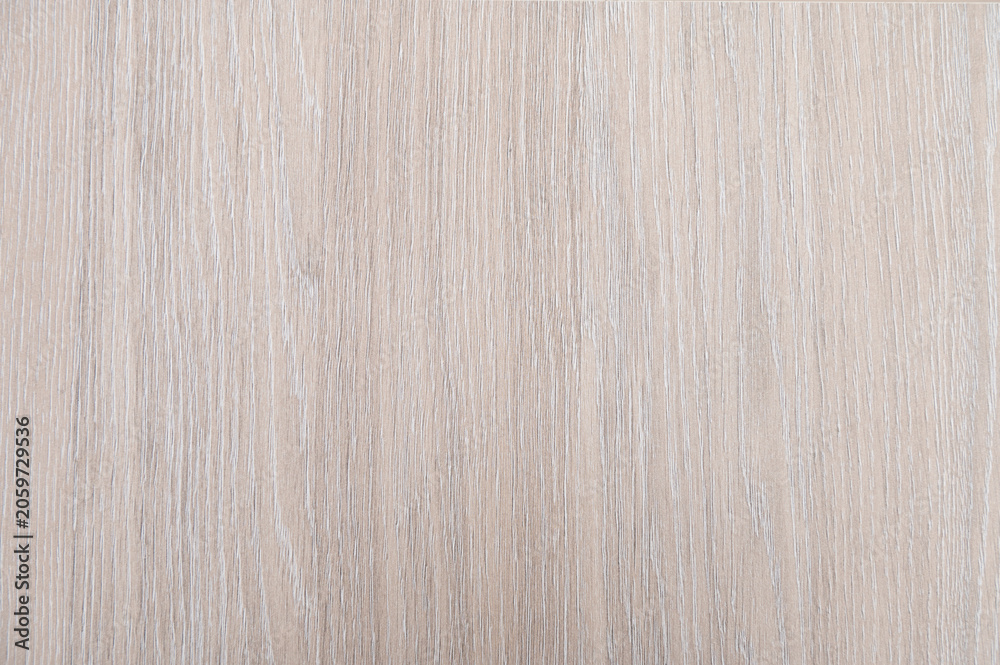 Naklejka premium Pale oak wood panel showing vertical grain on surface