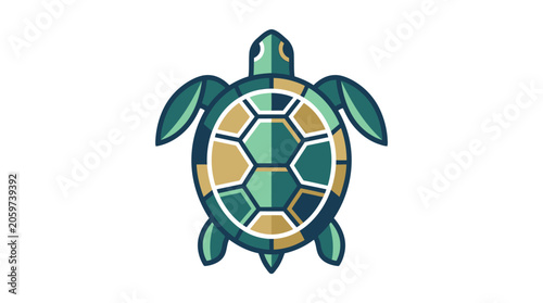 Photography Colorful turtle shell graphic illustration.