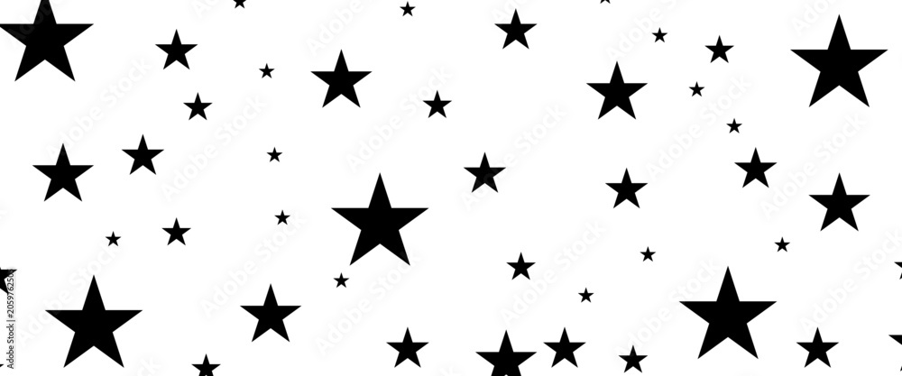 Fototapeta premium Vector technology pattern black and white abstract geometric transition pattern with stars shape halftone for sporty background..