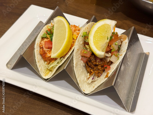 taco on plate