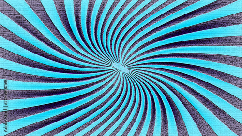 Bild auf Leinwand A mesmerizing spiral pattern with vibrant cyan and purple hues, creating a dynamic and eye-catching visual effect