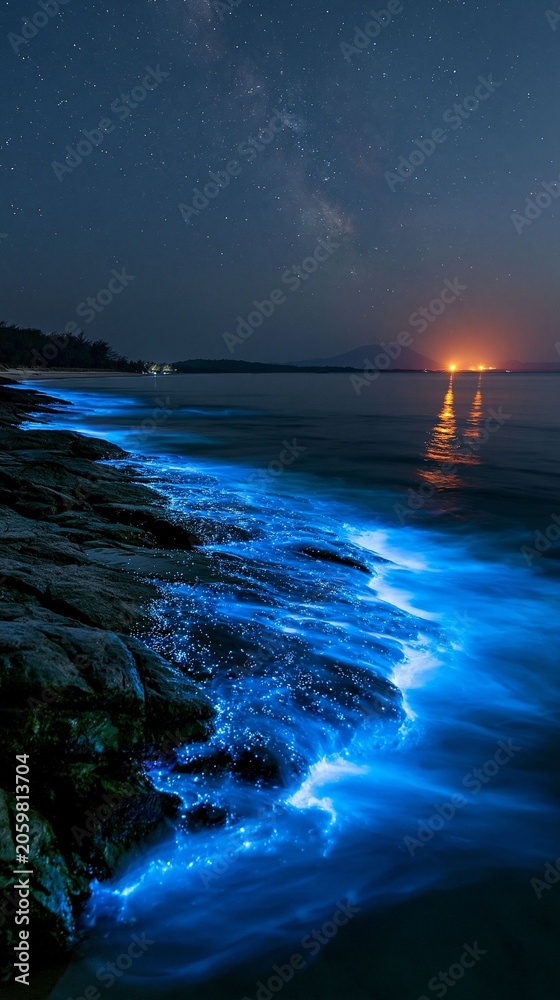 Fototapeta premium glowing shoreline