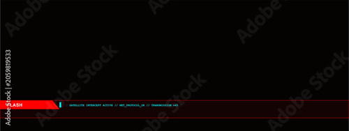 Photos Futuristic digital interface with satellite intercept text