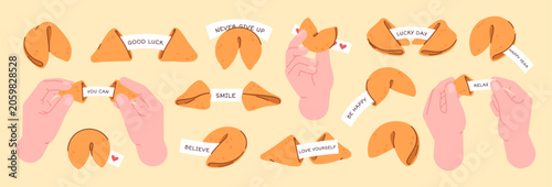Cuadro en lienzo Chinese fortune cookies