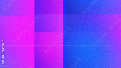Colourful screen glitch animation loop. VHS noise and no signal TV static effect motion 4k