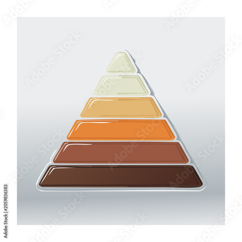 Colorful Gradient Pyramid Illustration