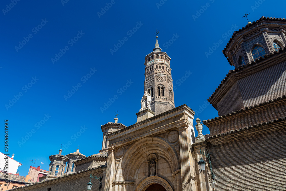 Fototapeta premium San Pablo Church Portal and Mudejar Tower