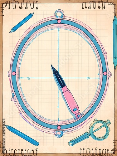 compass and map