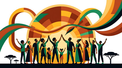 Juneteenth celebration of freedom and african american heritage
