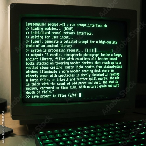 computer monitor with binary code