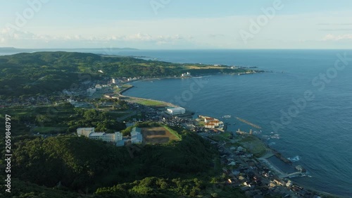 Drone Shot Of Aikawa Coastline, Sado Island, Niigata Prefecture, Japan