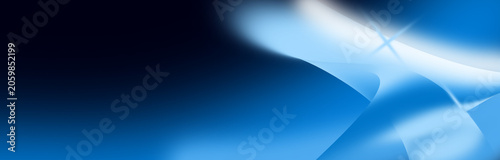 Abstract blue curves shimmering light futuristic digital backdrop