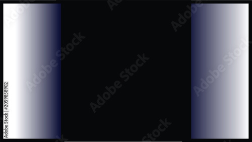 Minimalist Silver and Navy Blue Gradient Outer Column Layout