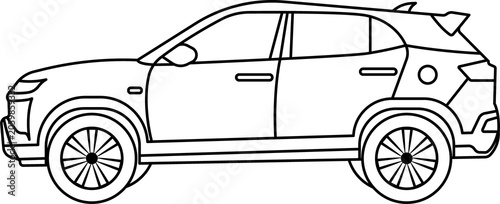 Line drawing of a car.