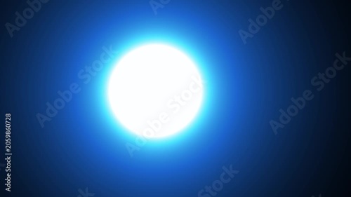 A blue Sphere Background With Animated White Light.
