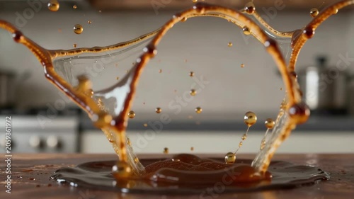 chocolate dripping from a spoon
