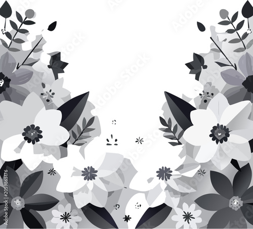 Monochromatic floral arrangement with white flowers.