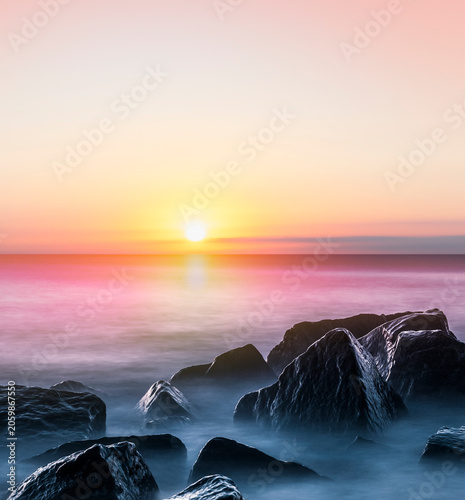 Sonnenuntergang an der Westküste Dänemarks