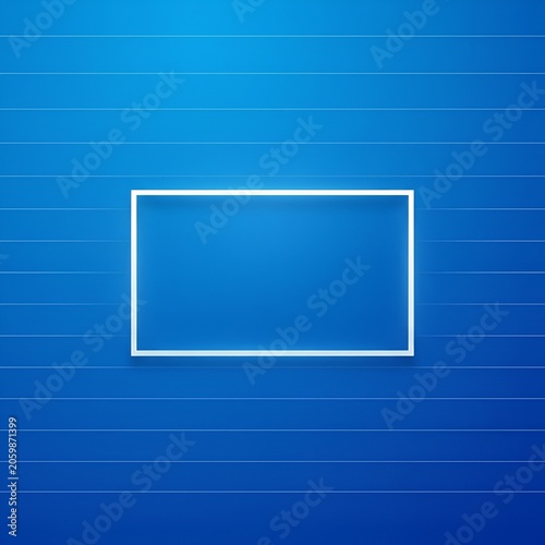 Abstract Blue Gradient Background with White Rectangle Frame