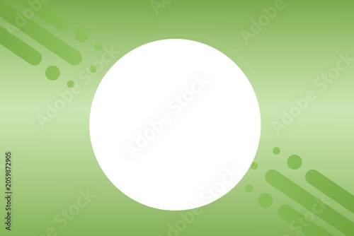 Clean Green Abstract Background with Circular Placeholder for Copy and Design