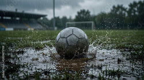Premium quality professional soccer ball backdrop realistic sports athletic team league game on art concept advertising tournament promotion element play lush background