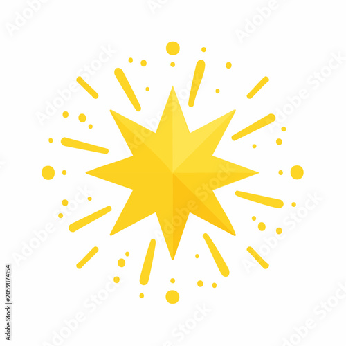 Yellow Starburst Icon