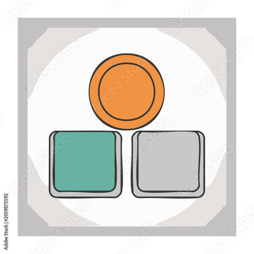 Flat Design Geometric Shapes Illustration