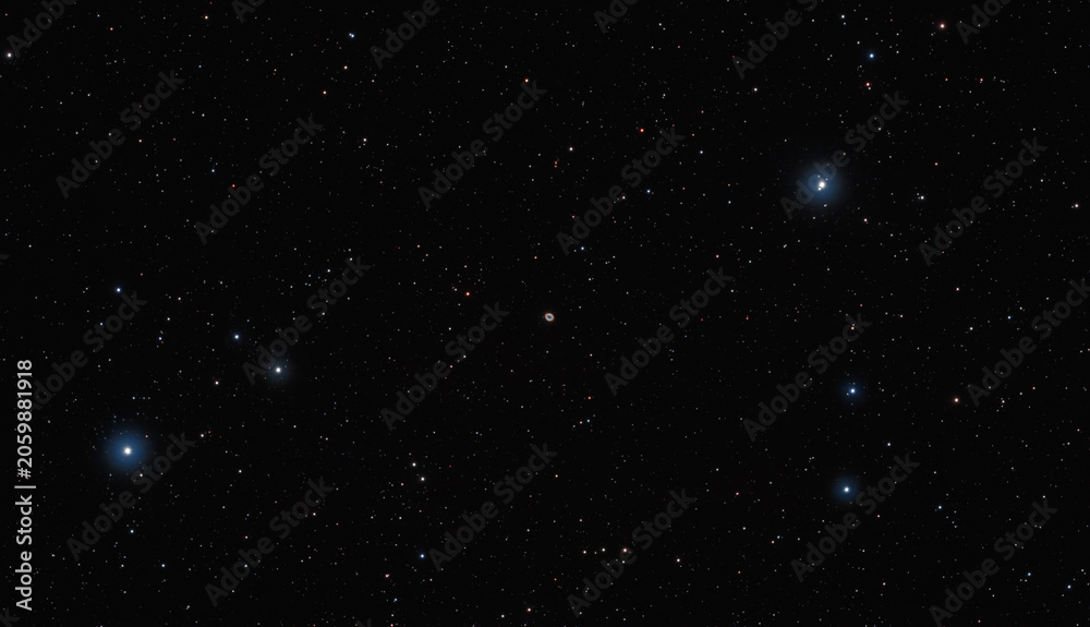 Fototapeta premium Deep Space Star Field Ring Nebula