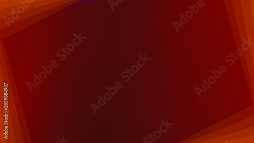 Abstract orange and red geometric frame background