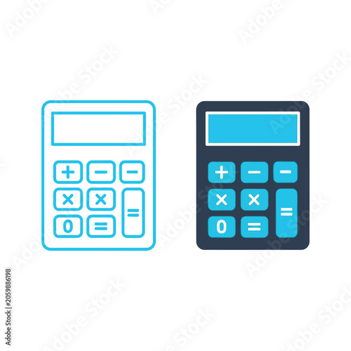 Calculators are presented as two distinct digital icons.