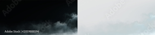 Photos Clouds float softly in the sky above with a clear view of the blue area around t