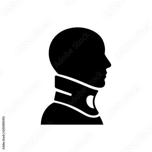Tableau sur toile Medical Cervical Collar Support Icon