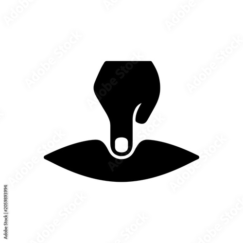 Foto Acupressure Palpation Therapy Icon