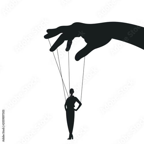Foto Manipulator concept vector illustration