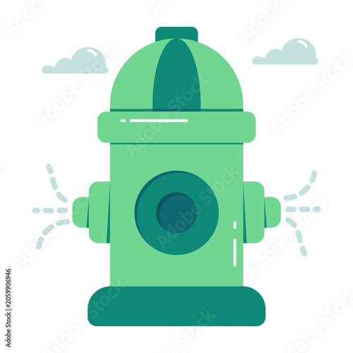 Fotografie Editable design icon of fire hydrant