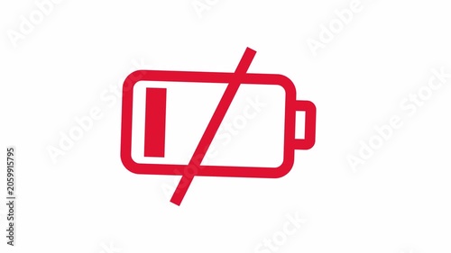 low battery status animation