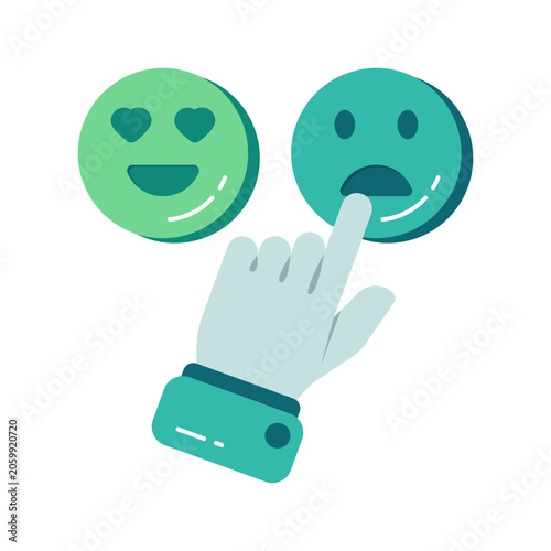 Canvas-taulu A unique design icon of negative feedback