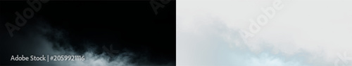 Foto Smoke floats in a cloud formation against a transparent background during an und
