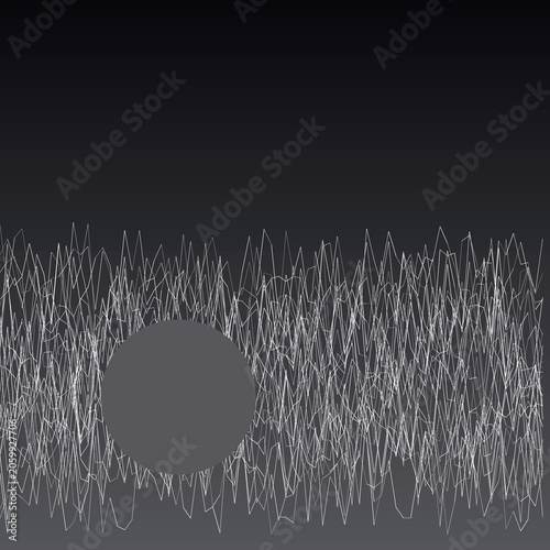 minimal terrain line art design