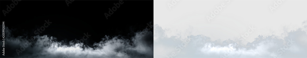 Obraz premium Clouds swirl in subtle formations above a gray sky, creating natural patterns that showcase light and shadow at various times of the day, on a transparent background