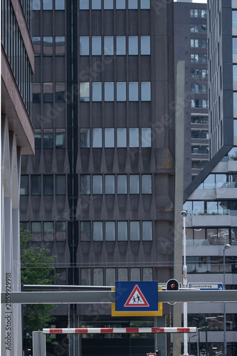 Rotterdam, The Netherlands. 05,23,2026. Parking Garage Entrance Near Markthal in Rotterdam