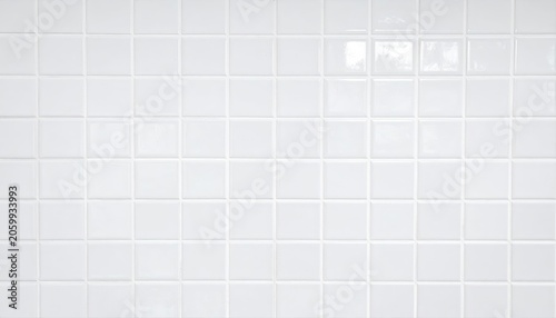 White square ceramic tiles forming clean background pattern © southwind