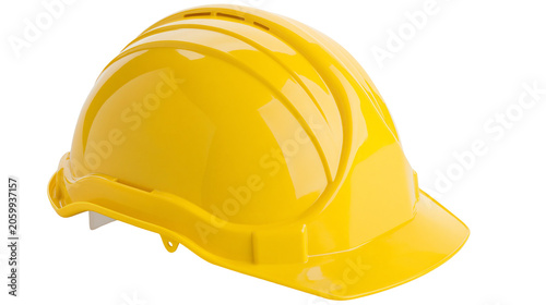 Принти на полотні Yellow hard hat safety helmet construction protective headwear