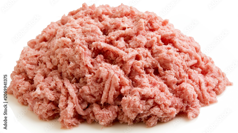 Obraz premium Pile of raw ground meat texture