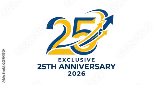 Fotografi Exclusive 25th anniversary logo design.