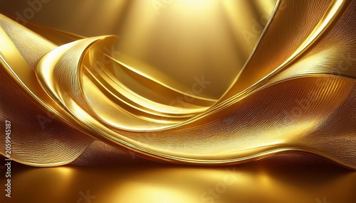 Luxury Golden Background D Illustration D Rendering